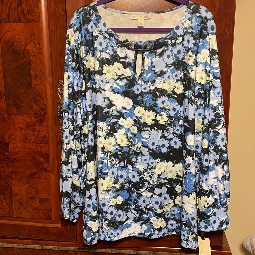 Emaline woman’s long sleeve shirt. New.  Never Worn
